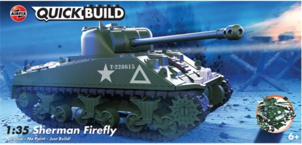 Sherman Firefly Quick Build Airfix Model Kit J6042 - Image 1