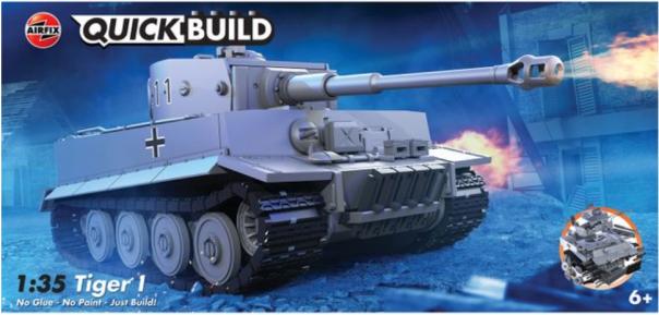 Tiger I Quick Build Airfix Model Kit J6041 - Image 1